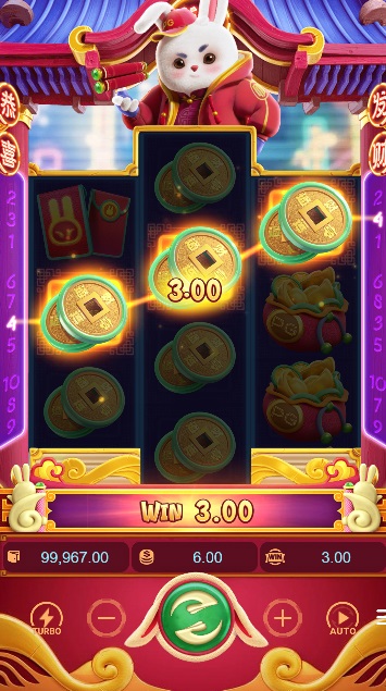 Ganhar na versão de demonstração da slot machine Fortune Rabbit