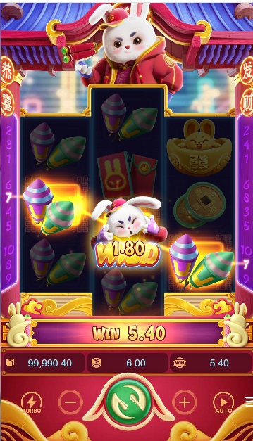 Combinações vencedoras na slot Fortune Rabbit